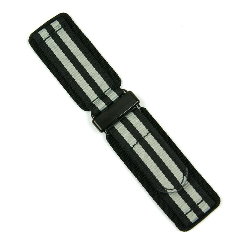 "James Bond" Nylon Velcro Carbon 22mm Watch Band BandRBands