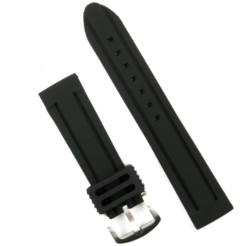 22mm Panerai Style Silicone Watch Band B & R Bands